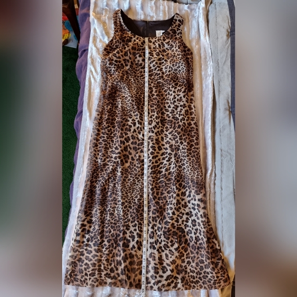 NWT Db Collection Sleeveless Leopard Dress With Short Sleeved Blazer. - Picture 11 of 16